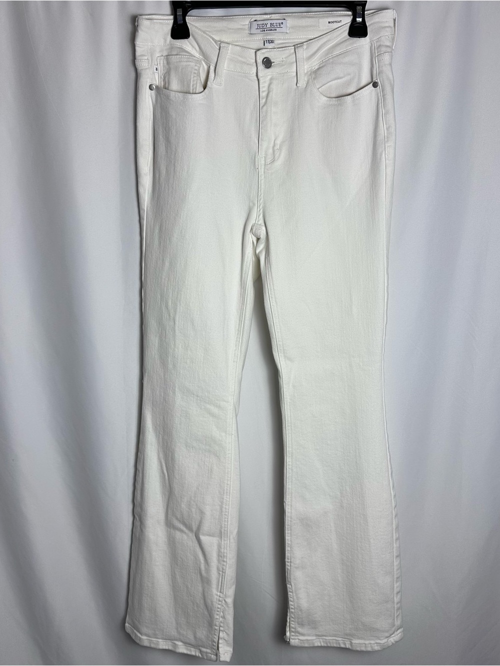 Judy Blue White Bootcut Jeans Size 11/30 High Rise Stretch Denim